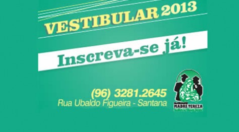 Vestibular Faculdade Madre Tereza